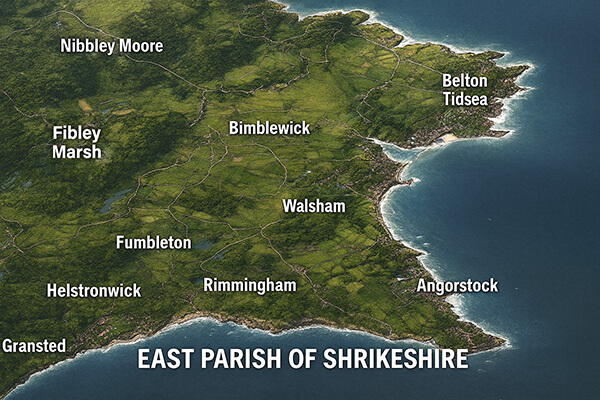 Large Map of the East Parish of Shrikeshire